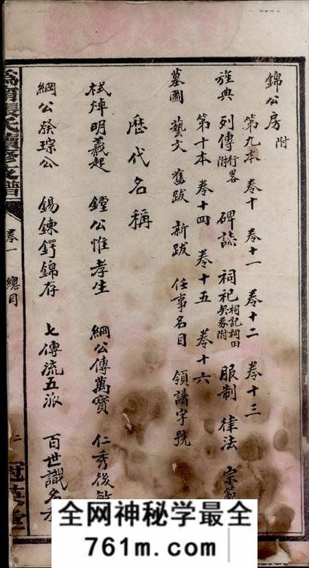 宁乡冠英堂沩宁张氏七修支谱十六卷