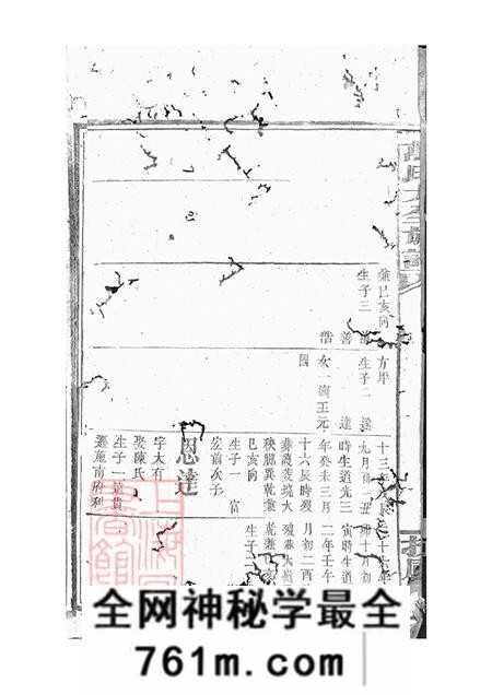湖南岳阳巴陵扶风堂万氏大全族谱不分卷