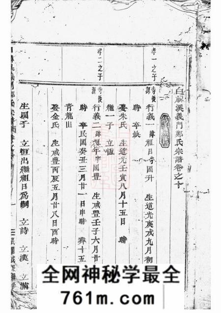 浦阳白麟溪义门郑氏宗谱