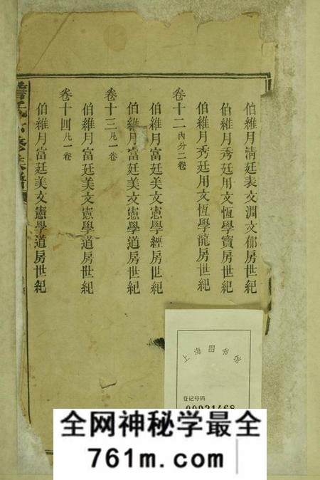 湖南益阳詹氏六修族谱三十九卷首一卷末一卷
