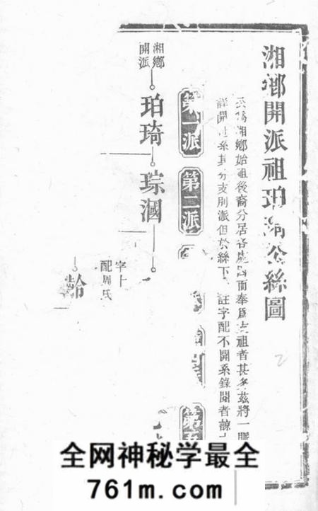 湘乡雁门堂湘乡高冲文氏支谱不分卷