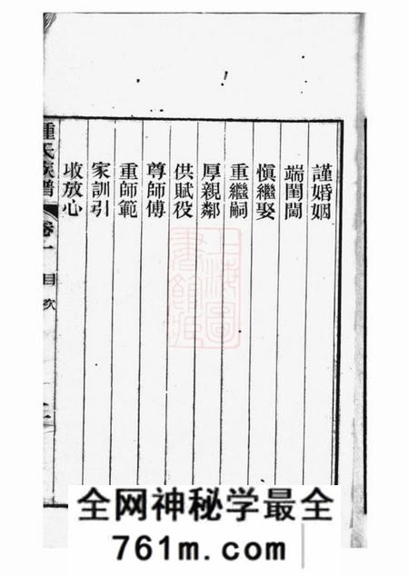 上海浦东钟氏族谱