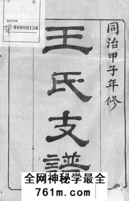 崇明王氏支谱不分卷