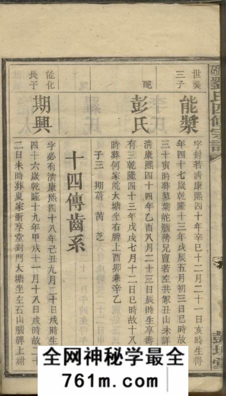 湘乡彭城堂石磴刘氏四修宗谱