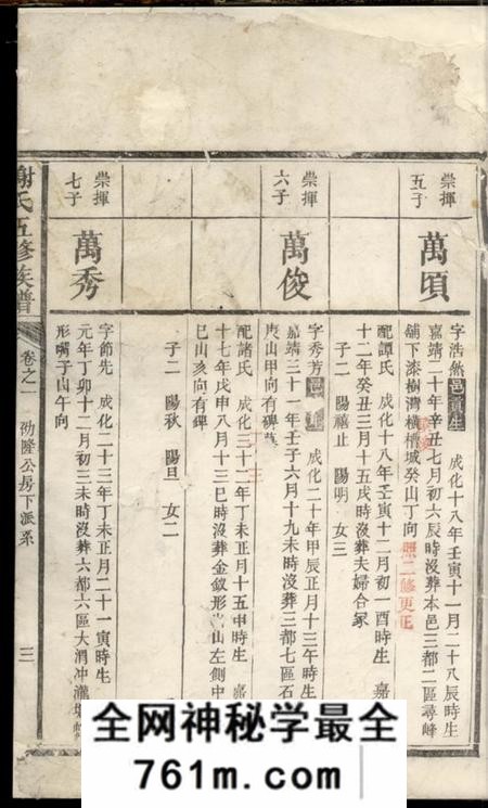 宁乡谢氏五修族谱