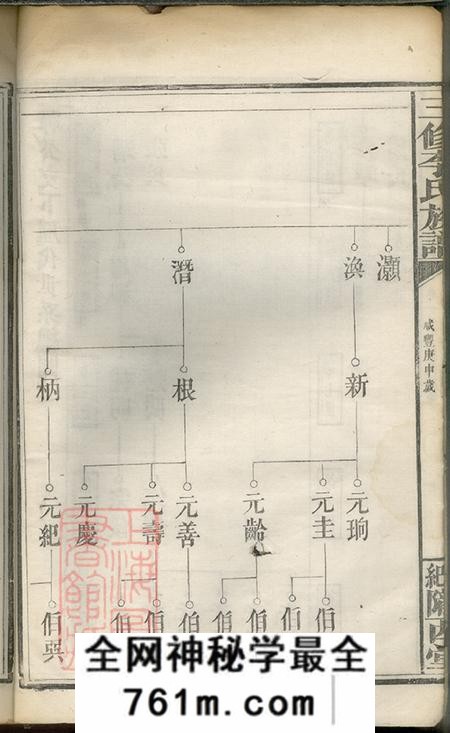 湖北嘉鱼陇西堂三修李氏族谱