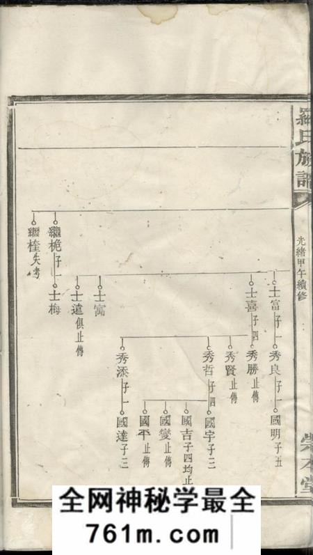 崇本堂罗氏族谱