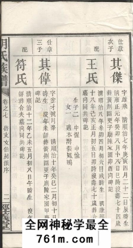 机纺经义堂机纺胡氏族谱