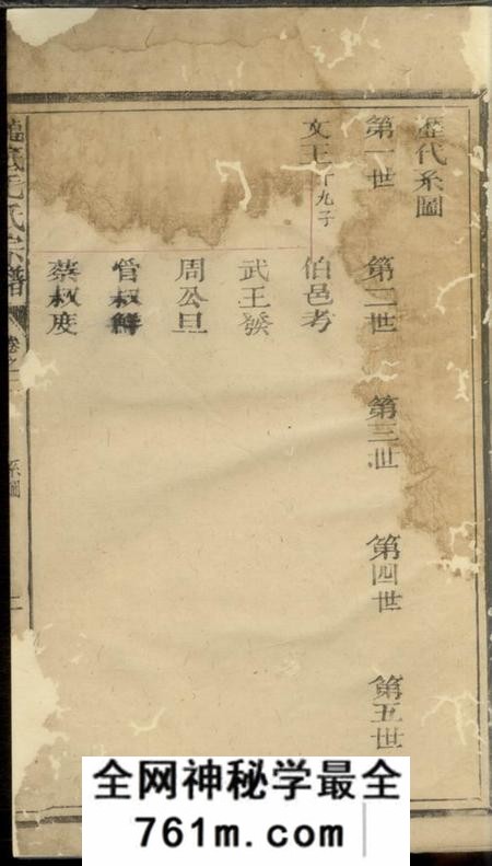 江山龙底毛氏宗谱