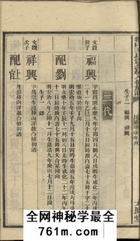 湖南衡山太原堂衡山王氏贵公房八修族谱十二卷