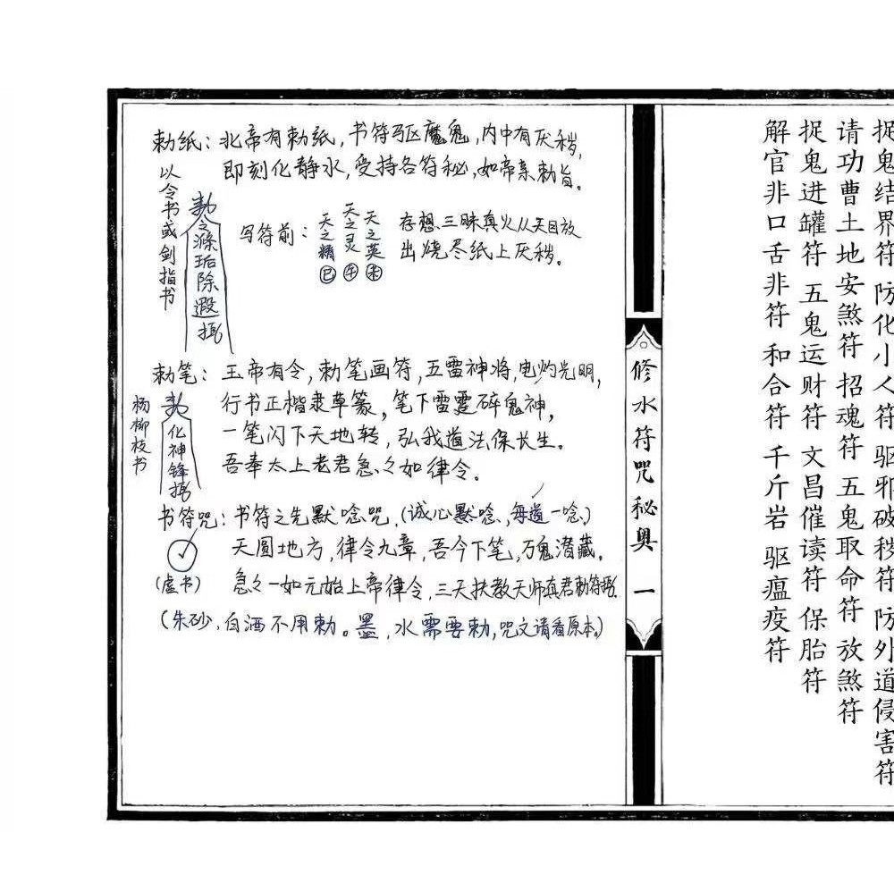修水符咒秘奥 修水戴家符秘奥 24双页