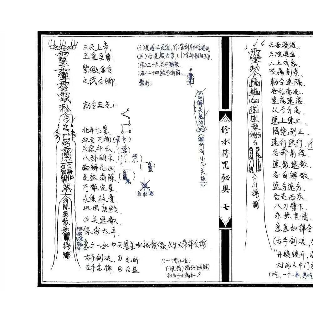 修水符咒秘奥 修水戴家符秘奥 24双页