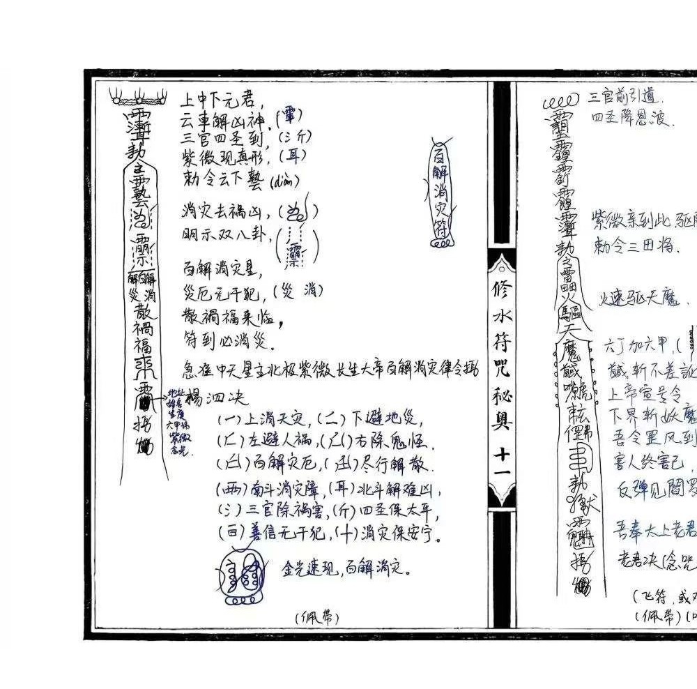 修水符咒秘奥 修水戴家符秘奥 24双页