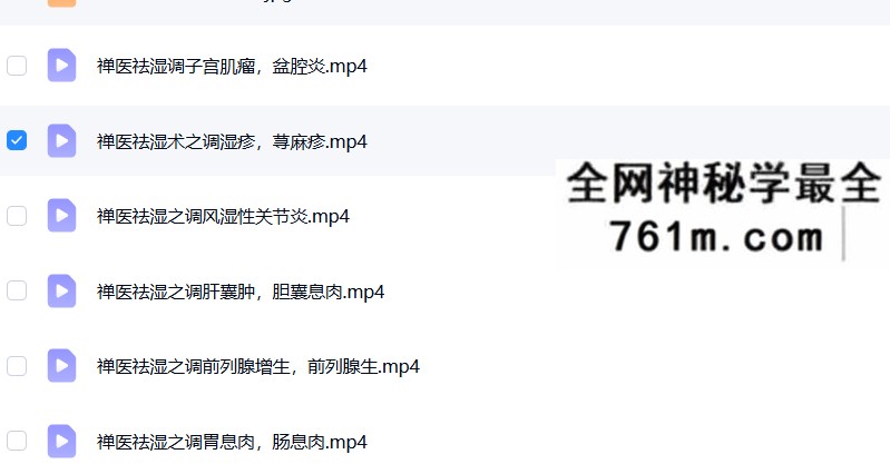 禅医祛湿术7集