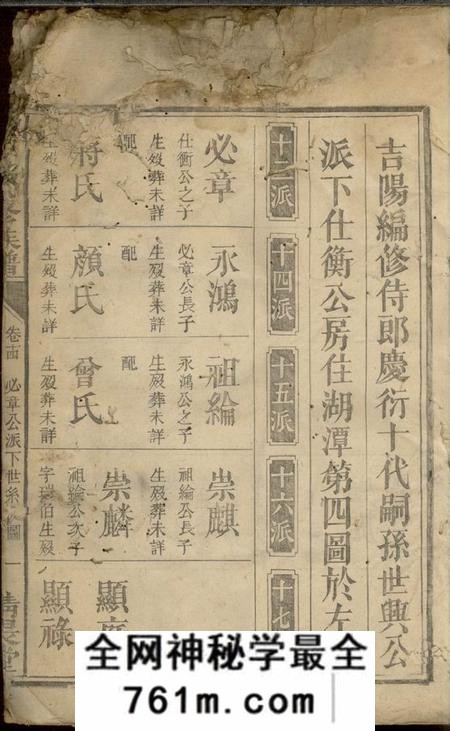 清畏堂胡氏续修族谱