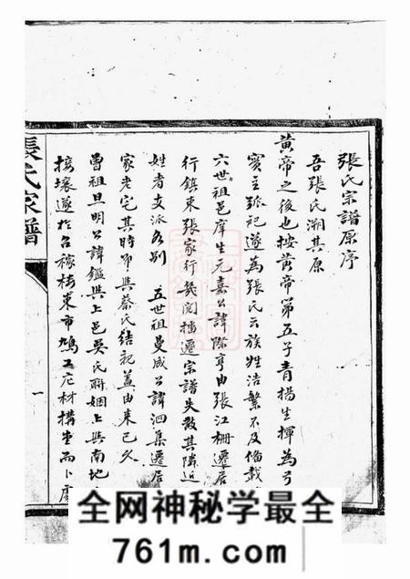 上海松江召稼楼张氏家谱不分卷