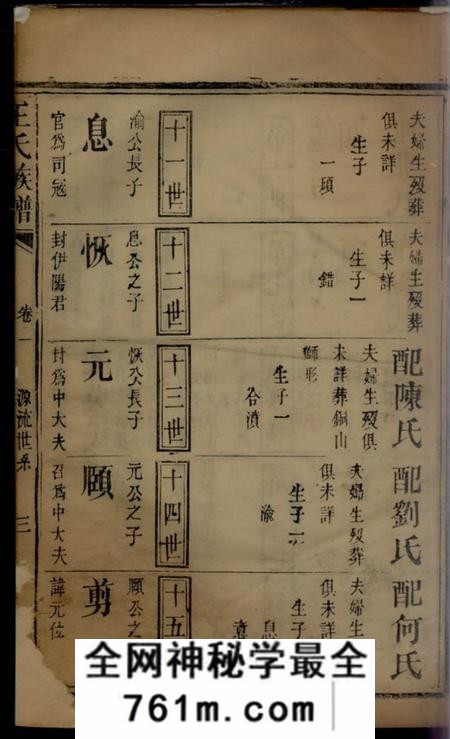 庐陵太原堂王氏族谱