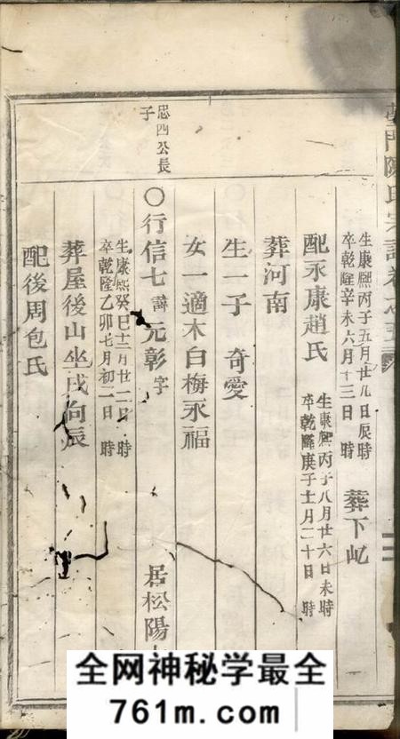 缙云台门陈氏宗谱