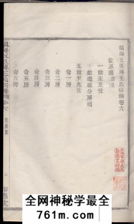 镇海仰德堂镇海五里牌王氏宗谱十七卷