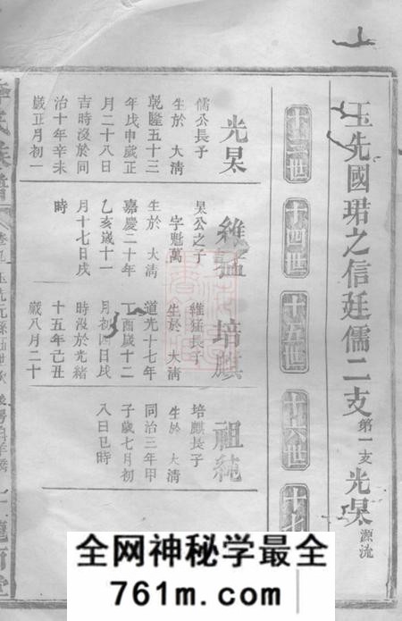 武陵陇西堂武邑李氏族谱