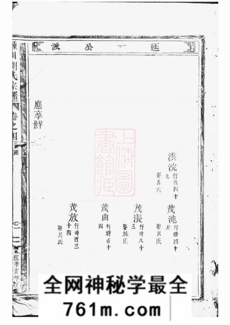 浙江锺川胡氏宗谱