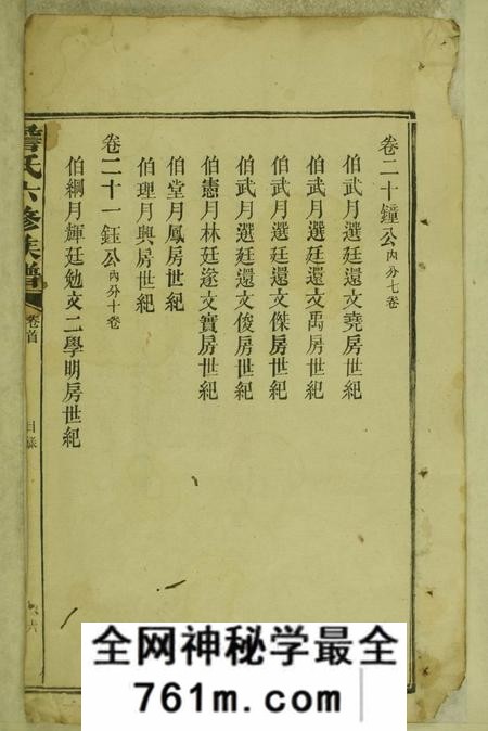 湖南益阳詹氏六修族谱三十九卷首一卷末一卷