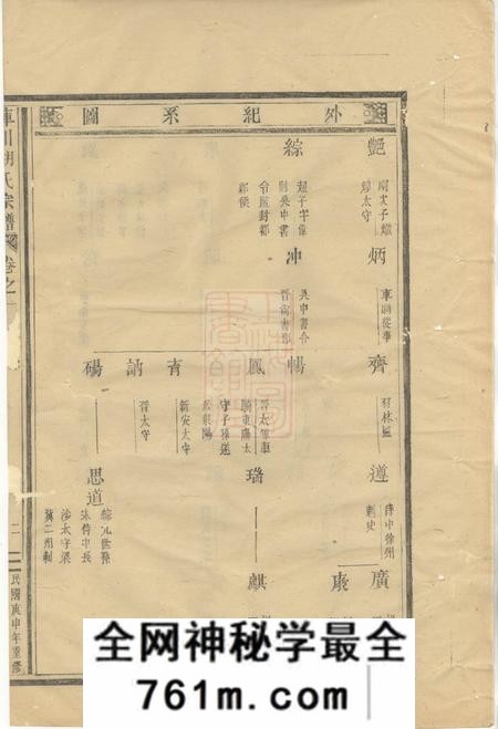 永康始祖库川胡氏宗谱不分卷