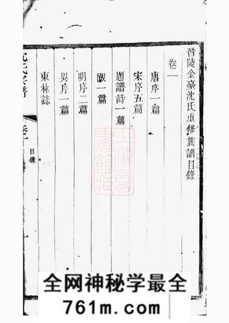 晋陵宝忠堂晋陵金台沈氏重修族谱十四卷