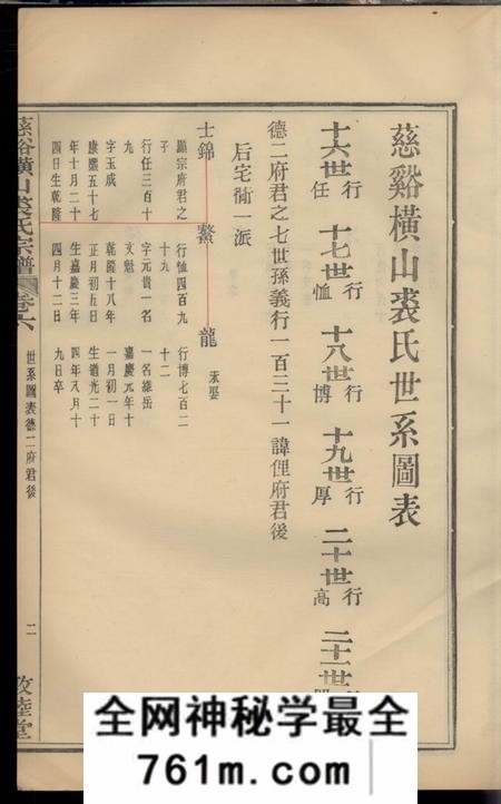 慈溪敦睦堂慈溪横山裘氏宗谱二十六卷