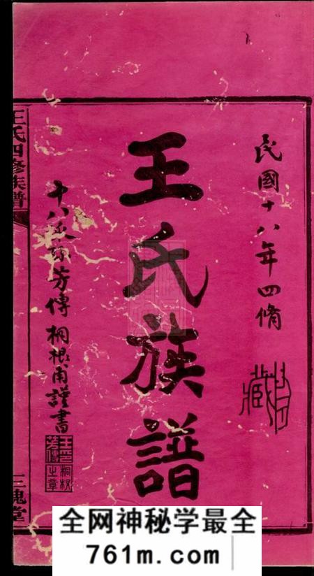 湘潭三槐堂浒涧王氏四修族谱
