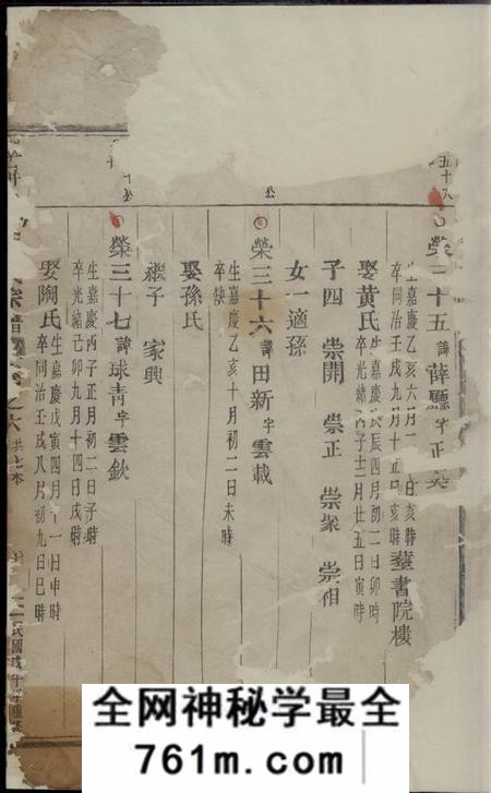 翠屏山前朱氏宗谱
