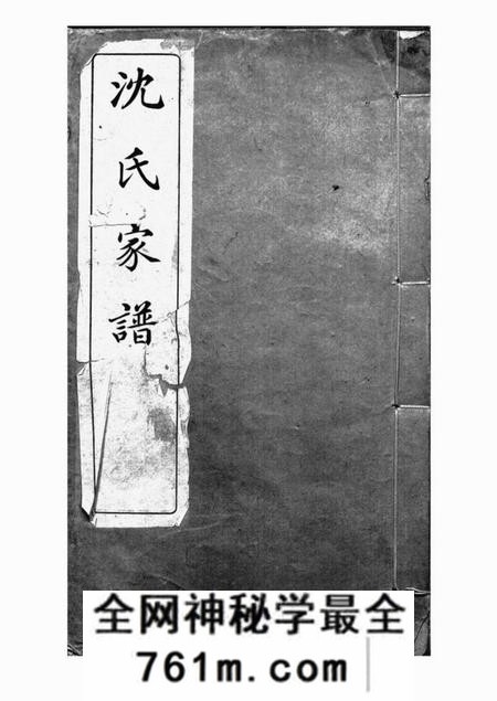 嘉兴师桥沈氏家谱嘉兴分支一卷
