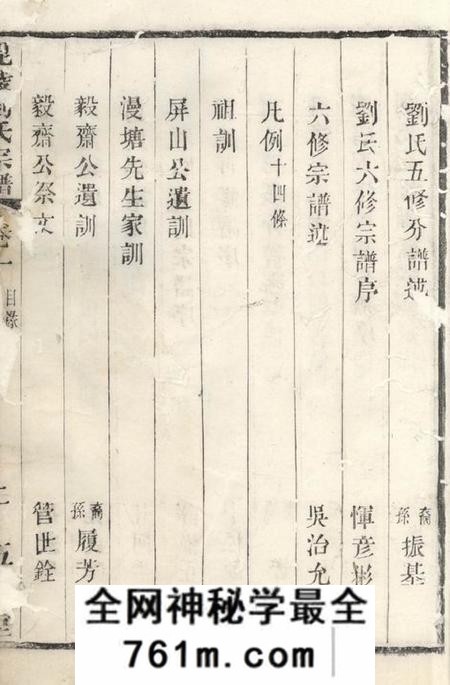 毗陵五忠堂毗陵西关刘氏宗谱十二卷