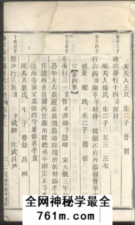 丽水梅田汝南郡周氏宗谱