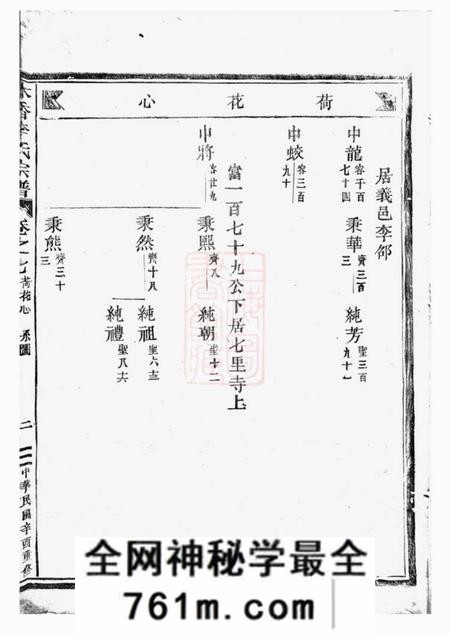 东阳木香李氏宗谱