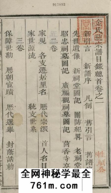 祁门天合堂金氏统宗谱八卷