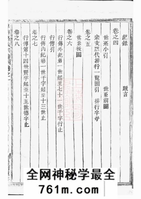 金华碑塘盛氏宗谱十四卷