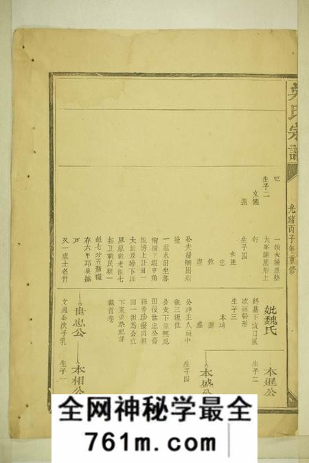 醴陵吴氏宗谱不分卷