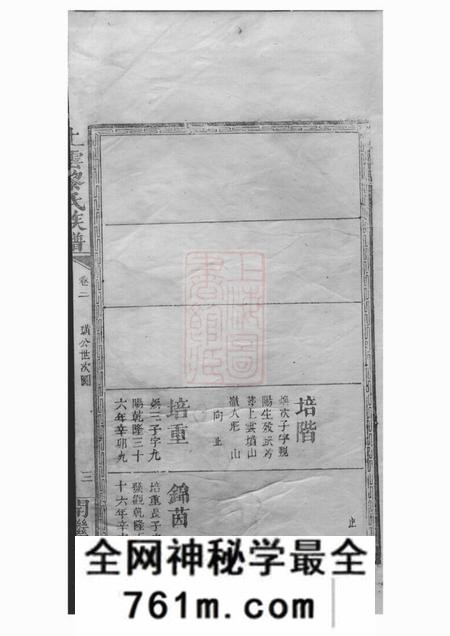 上云开继堂上云黎氏族谱