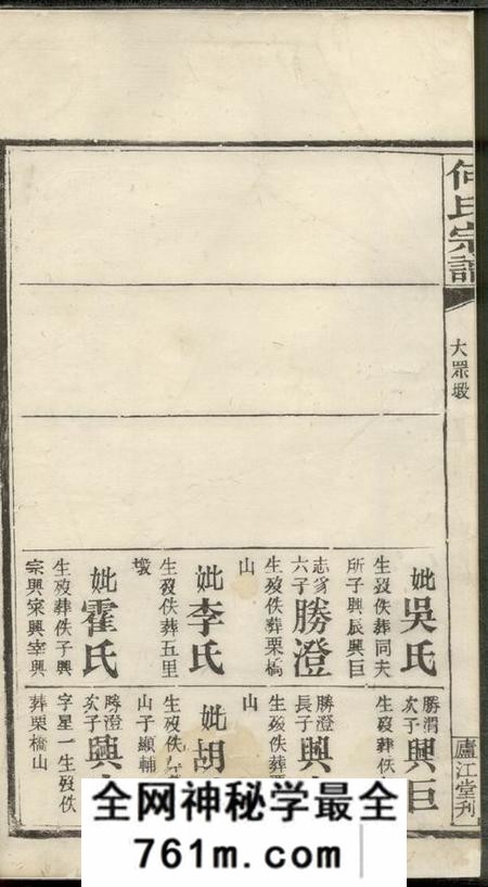湖南庐江堂何氏宗谱