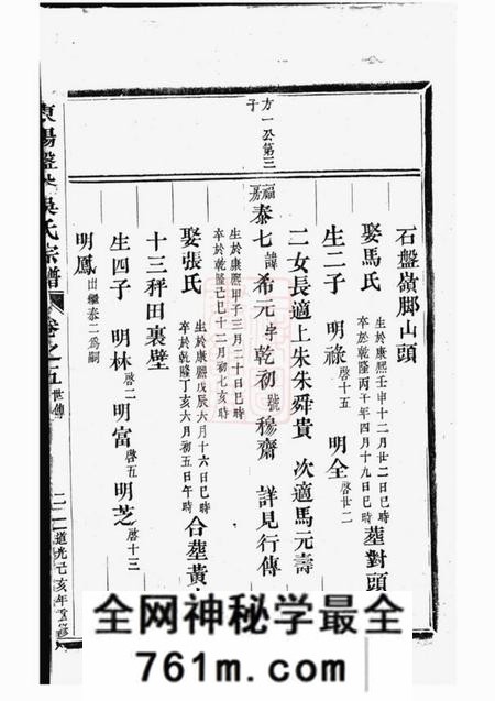 东阳东阳盘谷吴氏宗谱
