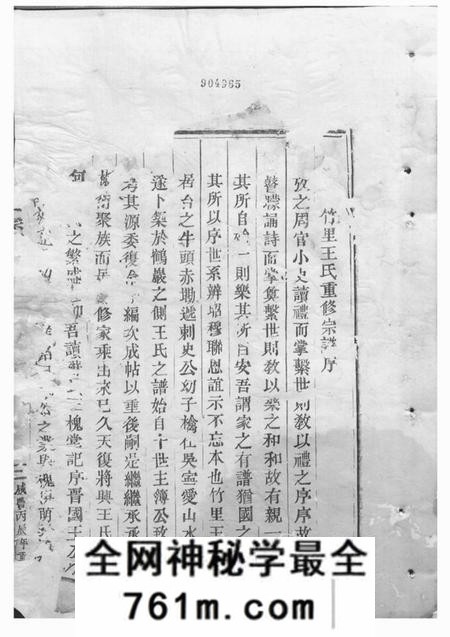 东阳竹里王氏宗谱五卷
