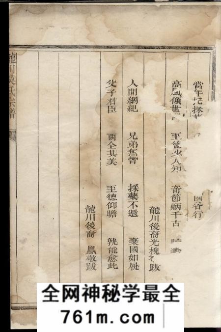 江山龙川吴氏宗谱不分卷