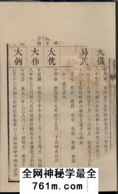 宁乡宁邑造钟何氏族谱