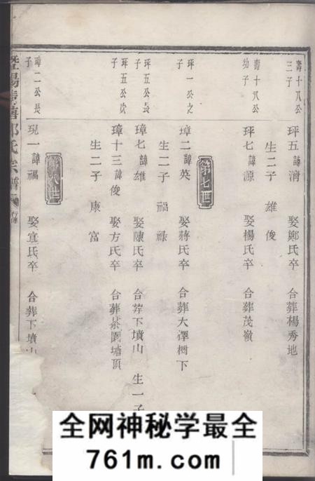 暨阳暨阳清塘邵氏家谱