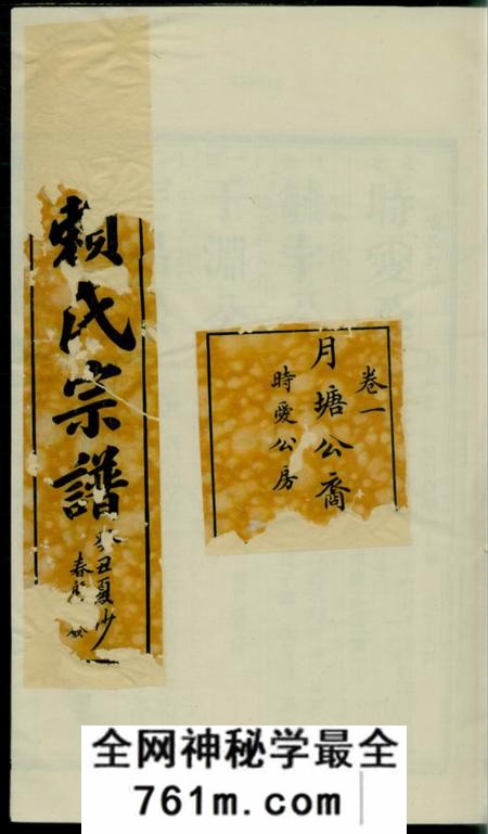 福建永定社前赖氏宗谱十卷首一卷