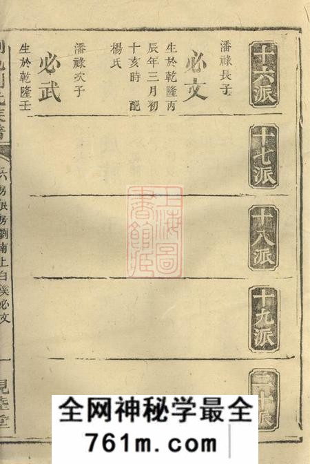 浏阳亲睦堂浏邑刘氏族谱