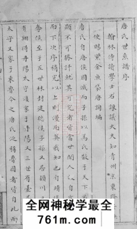 嘉兴唐氏族谱不分卷