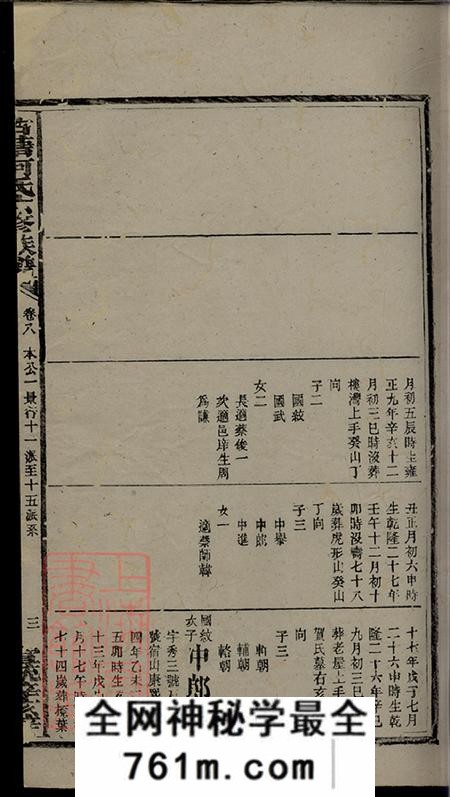 湖南古塘古塘何氏六修族谱