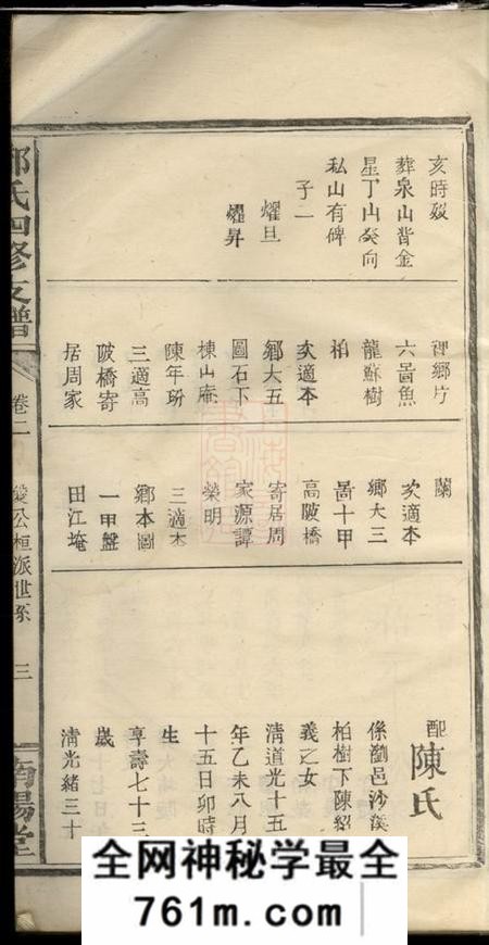 江西宜春南阳堂邓氏四修支谱卷